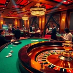 Engaged players enjoy the exciting atmosphere of RR88's casino games at a luxurious roulette table.