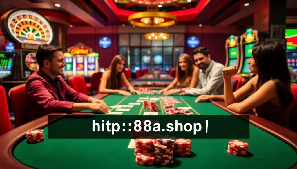 Experience thrilling gameplay at http://88aa.shop/ with captivating casino tables and vibrant slot machines.