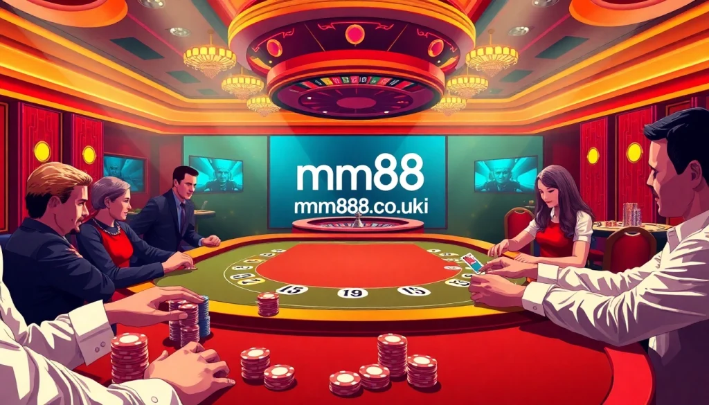 Experience high-stakes excitement at https://mm88.co.uk/ with a vibrant casino poker table scene.