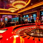 RR88 casino experience with players at roulette and poker tables in a vibrant atmosphere.