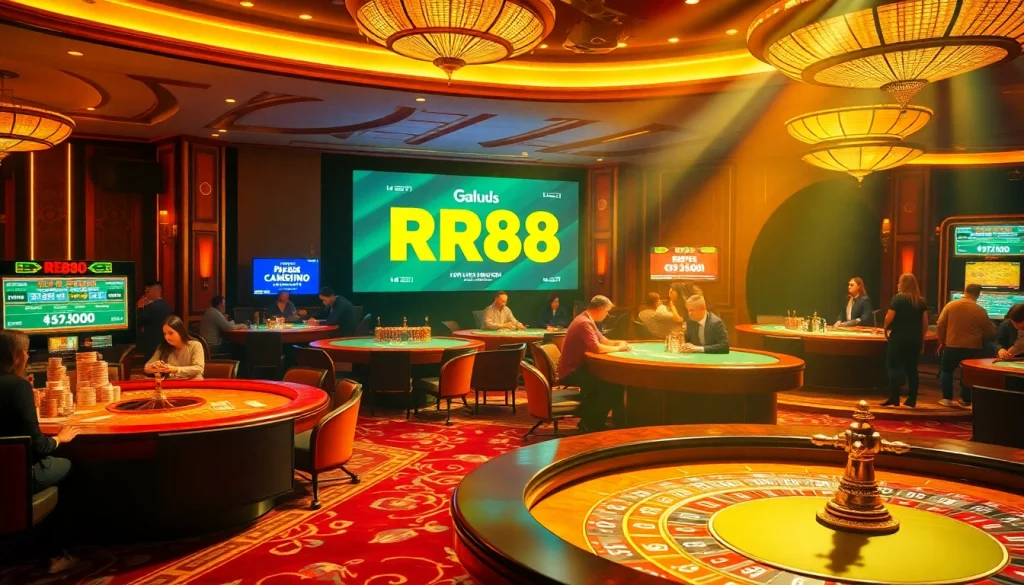 Discover RR88's vibrant casino atmosphere, featuring exciting table games and welcoming ambiance.