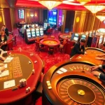 Experience the thrill of rr88 in a lively casino atmosphere, featuring intense card games and vibrant slot machines.