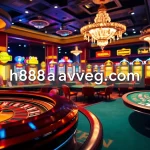 Experience the thrill of winning with engaging gambling activities at https://88aavega.com/ showcasing poker tables and roulette wheels.