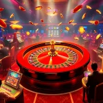 RR88 players rolling dice and spinning a roulette wheel in an exciting casino environment.