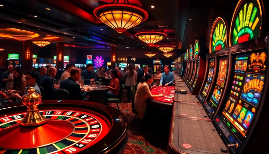 Witness the excitement of players at a vibrant casino engaging in games like poker, slots, and roulette at https://c168.mobi/.