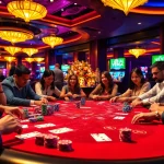 Experience the vibrant thrill of poker at https://88aavega.com/, featuring colorful chips and engaged players.