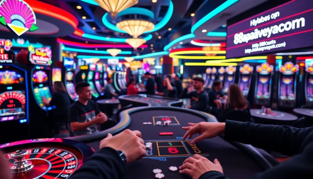 Experience the excitement at https://88aavega.com/ with hands placing bets at a lively casino blackjack table.