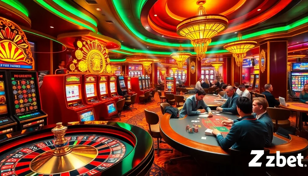 Zbet sparks high-stakes excitement at the casino with roulette, poker tables, and lively gamers.