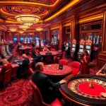 Experience the vibrant energy of an upscale casino atmosphere featuring players engaged with the thrill of games at https://rr88.com.se/.
