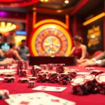 Experience the thrill of QQ888 poker as players strategize over vibrant chips and cards.