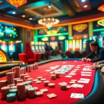 Experience thrilling poker action at https://go8.black/, where real players compete over vibrant chips and cards in a luxurious casino setting.