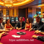 Experience thrilling poker action at https://az888vn.net/, surrounded by vibrant casino energy.